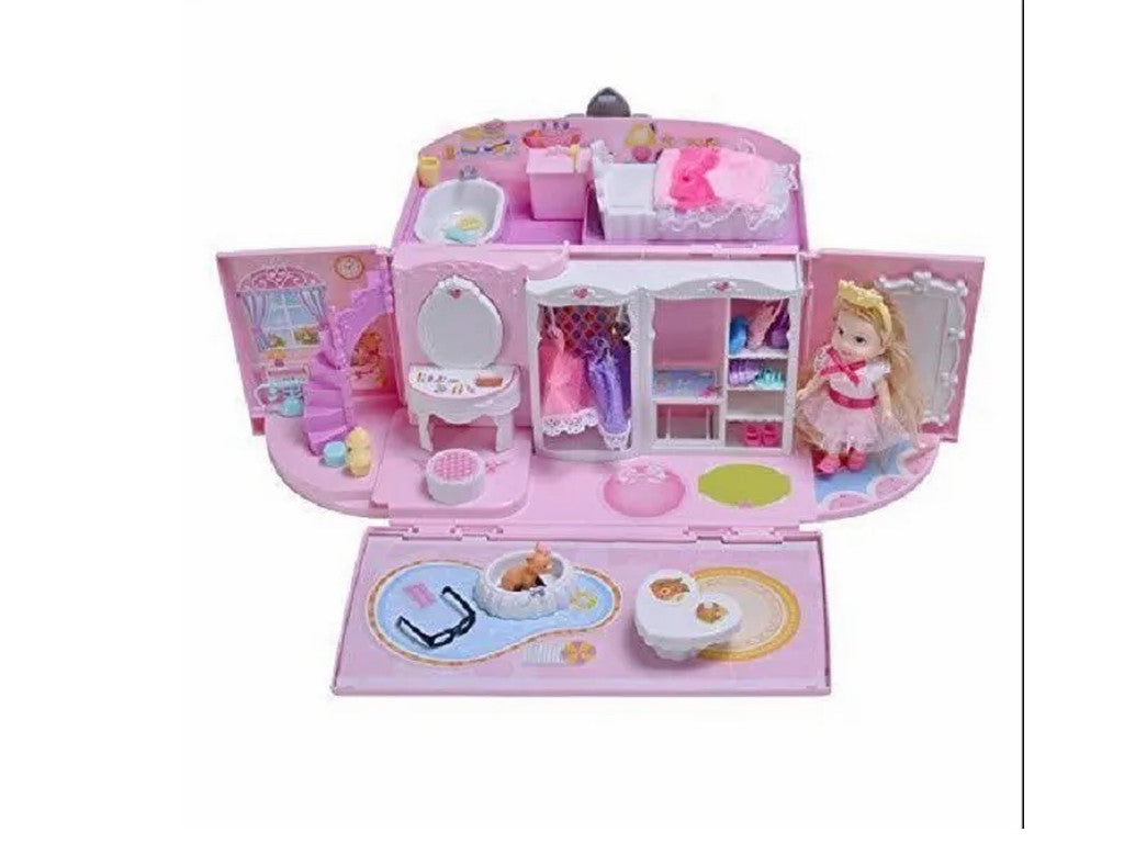 Casa De Muñecas Cartera Con Muñeca